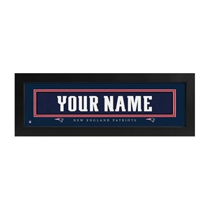 New England Patriots NFL Personalized Name Jersey Print - 43621D