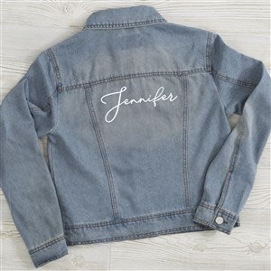 Classic Name Embroidered Jean Jacket - 43659