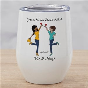 Cheers to Friendship philoSophies Personalized Insulated Wine Cup - 2 Friends - 43717-2
