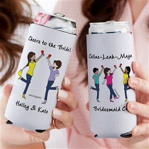 Cheers to Friendship philoSophies® Personalized Slim Can Holder-3 Friends - 43718-3