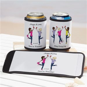 Cheers to Friendship philoSophies® Personalized Can & Bottle Wrap-2 Friends - 43719-2
