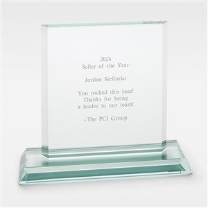 Engraved Jade Glass Recognition Award- Large - 43738
