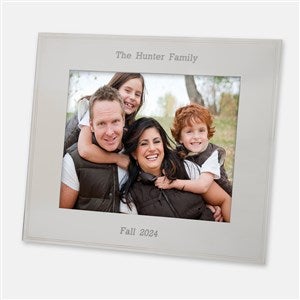 Tremont Engraved Family Silver Picture Frame - Horizontal 8x10 - 43753-H