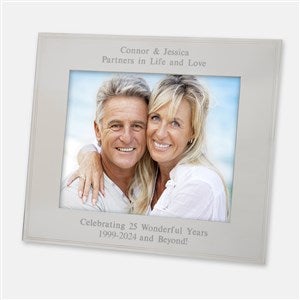 Tremont Engraved Silver Anniversary Picture Frame - Horizontal 8x10 - 43755-H