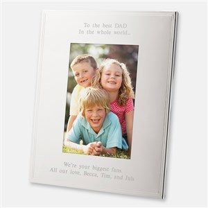 Dad Tremont Silver Picture Picture Frame - Vertical 5x7 - 43763-V