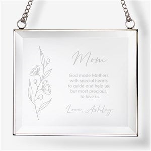 Floral Message For Mom Personalized Glass Suncatcher - 43791