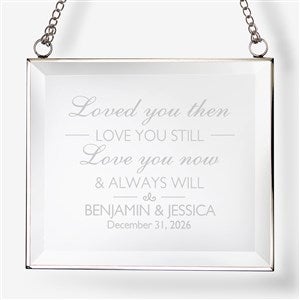 I Love You Personalized Glass Suncatcher - 43793