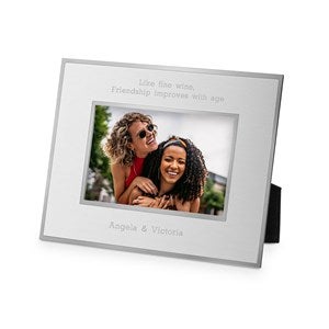 Friends Personalized Flat Iron Silver Picture Frame - Horizontal 4x6 - 43825-H