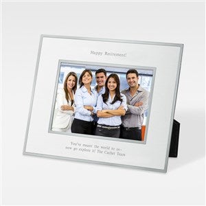 Flat Iron Engraved Silver Business Picture Frame - Horizontal 5x7 - 43834-H