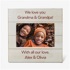 Write Your Own Personalized Shiplap Picture Frame- 4x6 Horizontal - 43867-4x6H