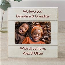 Write Your Own Personalized Shiplap Picture Frame- 4x6 Horizontal - 43867-4x6H