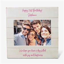 Write Your Own Personalized Shiplap Picture Frame- 5x7 Horizontal - 43867-5x7H