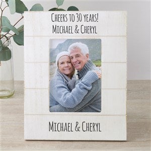 Write Your Own Personalized 5x7 Shiplap Picture Frame - Vertical - 43867-5x7V