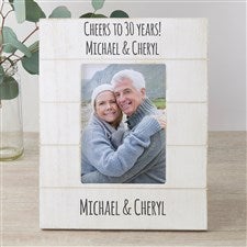 Write Your Own Personalized Shiplap Picture Frame- 5x7 Vertical - 43867-5x7V