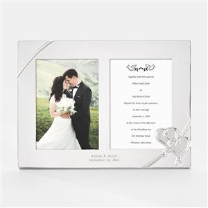 Engraved Lenox "True Love" Wedding Double Opening Frame - 43897