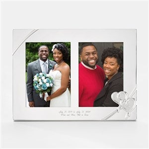 Engraved Lenox "True Love" Double Picture Frame - 43898