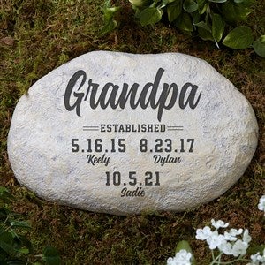 Established Personalized Garden Stone - 7.5 x 11.5 - 43911-L