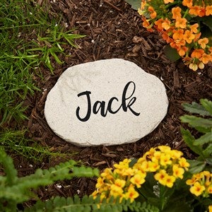 Our Dad Rocks Personalized Round Garden Stone - 4.25" x 6" - 43912-S