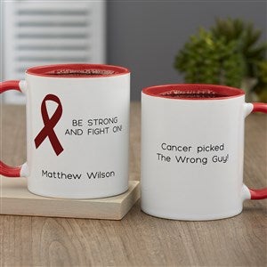 Choose Your Awareness Ribbon Personalized Coffee Mug 11 oz.- Red - 43921-R