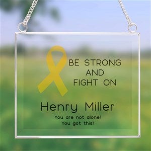 Choose Your Awareness Ribbon Personalized Glass Suncatcher - 43933