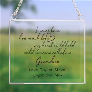 Grandparent Love Personalized Glass Suncatcher - 43942