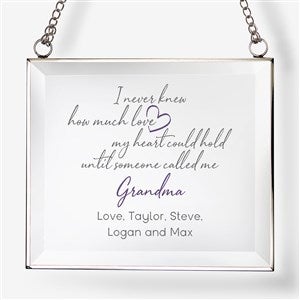 Grandparent Love Personalized Glass Suncatcher - 43942