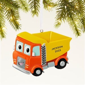 Dump Truck Personalized Ornament - 43950