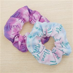 Pastel Tie Dye Personalized Scrunchie 2pc Set - 43964