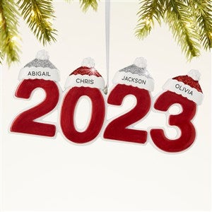 2023 Family Personalized Ornament- 4 Name - 43983-4