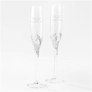 Engraved Athena Wedding & Anniversary Flute Set - 43995