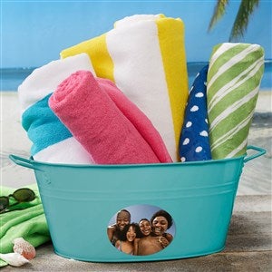 Photo Personalized Party Tub-Teal - 44001-T