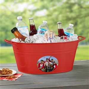 Photo Personalized Party Tub-Red - 44001-R