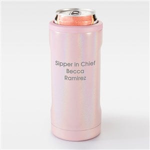 Engraved Brumate Outdoor Insulated Slim Can Cooler - Pink - 44006-P