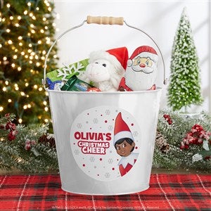 The Elf on the Shelf Personalized Large Metal Treat Buckets - White - 44043-L