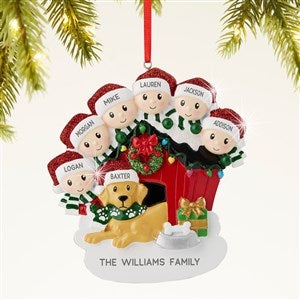 Doghouse Family Personalized Ornament- 6 Names - 44065-6