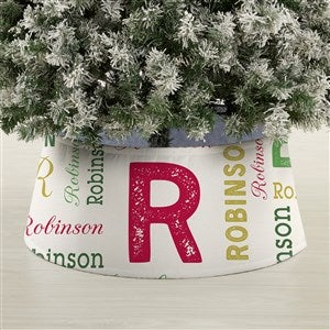 Christmas Repeating Name Personalized Tree Collar - 44099