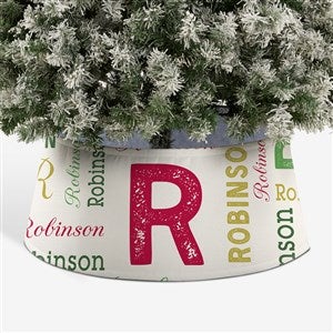Christmas Repeating Name Personalized Tree Collar - 44099