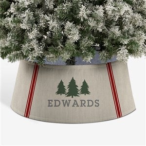 Christmas Plaid Icon Personalized Christmas Tree Collar - 44101