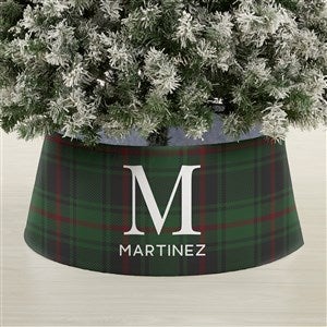 Christmas Plaid Personalized Christmas Tree Collar - 44107