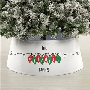 Holiday Lights Personalized Christmas Tree Collar - 44114