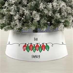 Holiday Lights Personalized Christmas Tree Collar - 44114