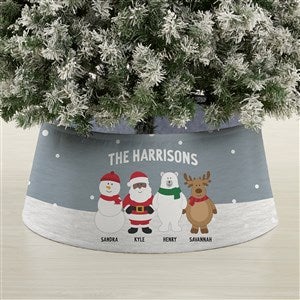 Santa and Friends Personalized Christmas Tree Collar - 44118