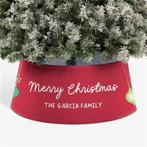 Retro Ornament Personalized Christmas Tree Collar - 44119