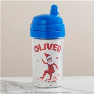 The Elf on the Shelf Candy Cane Personalized Toddler Sippy Cup - Blue - 44152-B