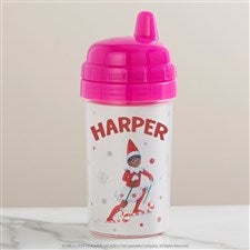 The Elf on the Shelf® Candy Cane Personalized Toddler 10 oz. Sippy Cup- Pink - 44152-P