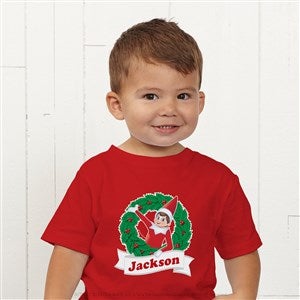 The Elf on the Shelf Wreath Personalized Toddler Shirt - 44155-TT