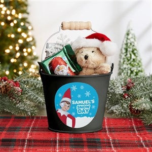 The Elf on the Shelf® Snowball Personalized Mini Metal Bucket-Black - 44161-B