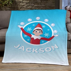 The Elf on the Shelf® Snowball Personalized 50x60 Lightweight Fleece Blanket - 44162-LF