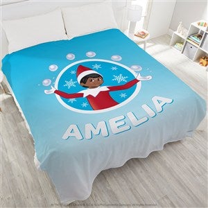 The Elf on the Shelf Snowball Personalized Plush Fleece Blanket - King - 44162-K