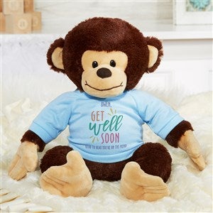 Get Well Soon Personalized Plush Monkey - 44220